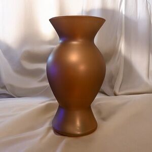 COPPER COLOR GLASS VASE